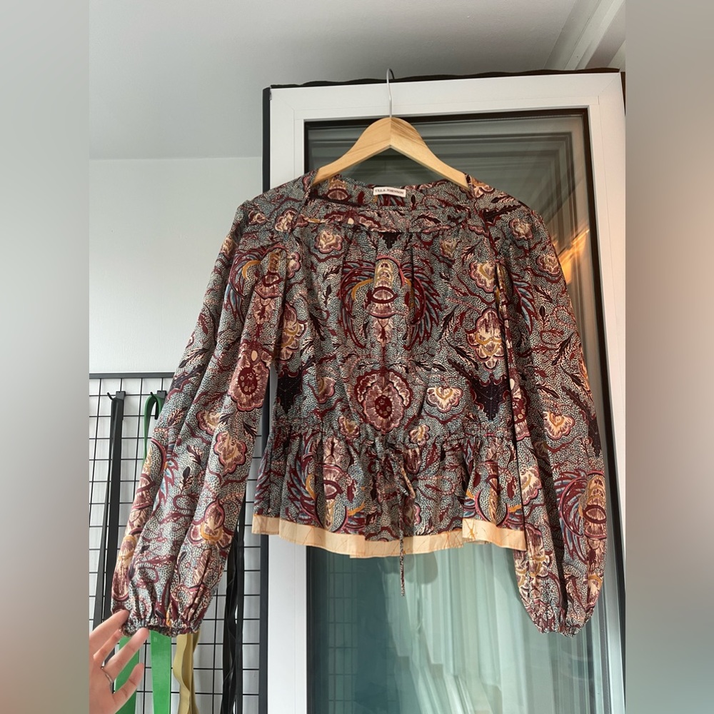 Ulla Johnson Mireya cotton peplum top - Picture 4 of 11